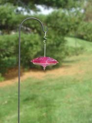 Hummingbird Crook Arm with Feeder